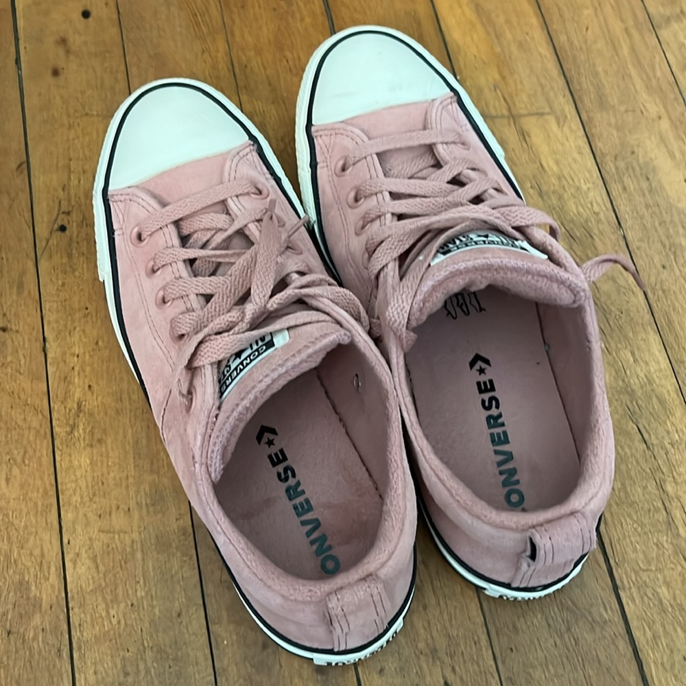 Converse All Star rose pink suede shoes - Picture 3 of 6